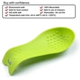 thumbnail image 4 of FFIY Repose-Cuillères en Silicone, Support d'Ustensiles de Cuisine (2, Rouge-Rouge), 4 of 9