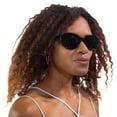 thumbnail image 4 of Bifocal Sunglasses for Women - Reader Sunglasses with Bifocals - Cat Eye Reading Sun Glasses with Built In Readers - Florence by VITENZI in Black 2.00, 4 of 10