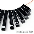 thumbnail image 2 of EOEMY 1 Strd Non-Magnetic Hematite Beads Rectangle Smooth Gemstone Pendants 12~29.5mm, 2 of 2