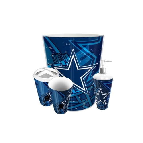 Dallas Cowboys NFL 4 Piece Bathroom Decorative Set