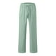 thumbnail image 4 of Pantalones largos para hombre, elásticos, de lino transpirable, holgados y casuales, de fibra de poliéster., 4 of 5