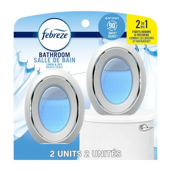Febreze Bathroom Air Freshener, Odor-Fighting, Linen & Sky Scent