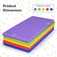 thumbnail image 3 of Gymax 5 Pieces Kids Rest Mats 2 Inch Thick Sponge Children Floor Nap Mats Colorful, 3 of 10