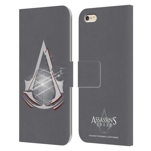 werkplaats Bedreven Onderscheppen Head Case Designs Officially Licensed Assassin's Creed Logo Light Leather  Book Wallet Case Cover Compatible with Apple iPhone 6 Plus / iPhone 6s Plus  - Walmart.com