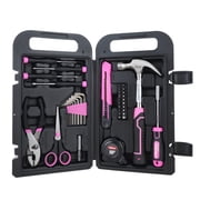 Hyper Tough Pink 40-Piece Household Tool Kit