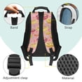 thumbnail image 5 of Yspwyqan Fruit Capybara Backpack Set for Girls, 4 Piece School Backpack Set with Lunch Box Pencil Case, Fashionable Schoolbag Fits 13 Inch Laptop for High School Camping, 5 of 7