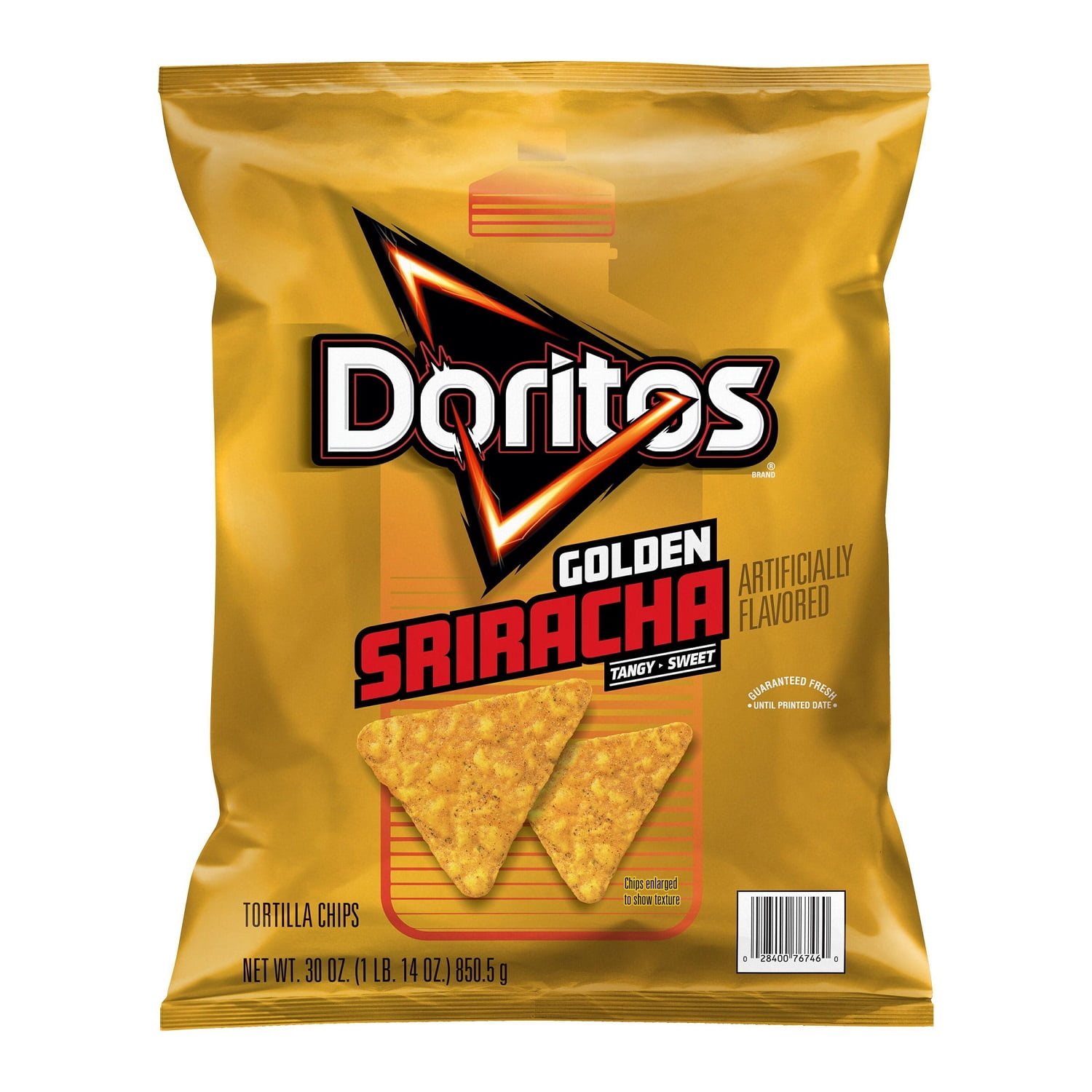Doritos Golden Sriracha Tortilla Chips, 30 Ounce