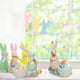 thumbnail image 1 of Set de bandejas de cerámica con diseño de conejo animal | Platos decorativos pintados de conejito para servir snacks, huevos y alimentos | Juego de 2 piezas multicolor | 12x9x6 cm | Regalos para, 1 of 6