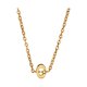 thumbnail image 1 of Un collar de oro con las iniciales de un nombre femenino de moda es un regalo para adolescentes femeninas, 1 of 5