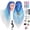 Blue, variant on Training Head, TopDirect 29" Colorful Hair Mannequin Manikin Head Cosmetology Doll Head Practice Styling Hairdressing Training Braiding Heads with Clamp Holder and Tool Set