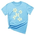 thumbnail image 4 of Zunfeo Juniors Summer Tops Women Short Sleeve Flroal Cute Tops Comfort Soft Ladies Blouse, 4 of 4