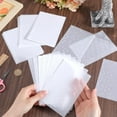 40 Sheets Translucent Vellum Scrapbook Paper 4x5.7 Inch Embossed Vellum