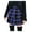 Blue, variant on IROINNID Elastic Waist Mini Skirts For Women Fashion Casual Lattice Splicing Frenulum A-line Print Skirt