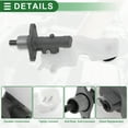 thumbnail image 4 of Brake Master Cylinder Hydraulic Master Cylinder for Mazda 3 2004-2013 Aluminum Alloy Plastic Reservoir No.BPYS4340ZB Silver Tone White Durable, 4 of 7