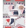 thumbnail image 6 of Valentines Placemats American Flag Heart Valentines Day Place Mats for Dining Room Star Pink Stripes Blue Heart Shape Washable Table Mats for Kitchen Dining Decorations Set of 4, 6 of 6
