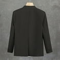thumbnail image 4 of Men's Oversize Blazer Jacket Long Sleeved Lapel Breasted Suit Jacket Hanging Pocket Suit Jacket, 4 of 7
