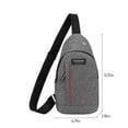 thumbnail image 3 of Crossbody Bag for Womens Mens Multipurpose Sling Bags Chest Shoulder T Sling Purse Strap Travel Bag with Earphone Hole, 3 of 8