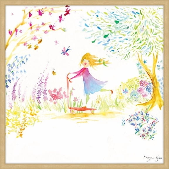 Marmont Hill "Girl at the Park" by Maya Gur Framed Painting Print