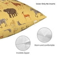 thumbnail image 3 of Pofeuu Cute Animals Print Double-sided plush pillowcase Square Throw Pillow Covers Pillows Cover for Living Room Bedroom Sofa Couch Cushion Cover（No pillow core）-26"x26", 3 of 7