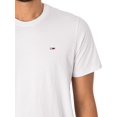 thumbnail image 4 of Tommy Jeans Classic Jersey T-Shirt, White, 4 of 5