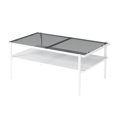 thumbnail image 6 of Rectangle Tempered Glass Living Table | Durable for Regular Use | Metal Legs and MDF Base | Attractive and Easy to Clean, 6 of 6