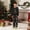 Kids, variant on Family Pajamas Matching Sets - 2 piece Black Christmas Tree with Santa Hat Print Long Sleeve Top and Pants Pjs, Matching Pajamas for Family Holiday Eve for 4 Years Pjs