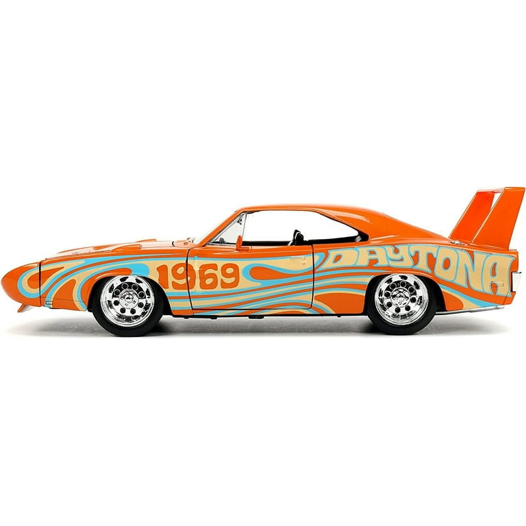 Jada Toys I Love The 60s 1:24 1969 Dodge Charger Daytona Die-Cast Car, Toys for Kids and Adults, Orange Jada Toys I Love The 60s 1:24 1969 Dodge Charger Daytona Die-Cast Car, Toys for Kids and Adults, Orange