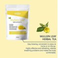 thumbnail image 4 of Mullein Leaf Tea Bags Herbal Lung Cleansing Breathing Cough Relieve Tea, 4 of 5