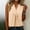 Beige(New), variant on PNTUTB Women's Fashion Solid Color Casual V Neck Button Up Half Open Pleated Loose Sleeveless Tank Top