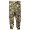 thumbnail image 4 of Men's Camouflage Print Jogger Pajama Pants, Drawstring Two Pocket Cuffed Lounge Sleep Trousers Nightwear Slacks, Yellow, 3XL, 4 of 6