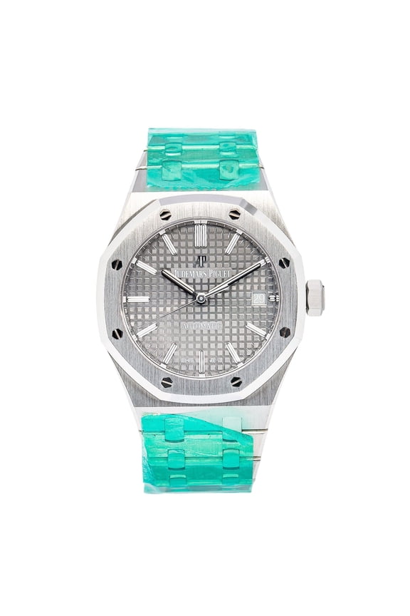 Pre-Owned Audemars Piguet Royal Oak Selfwinding 15450ST 37MM Grey Dial With Stainless Steel Bracelet