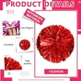 thumbnail image 3 of Cheerleader ponpon, Cheerleading Pom Poms, Premium Metallic Pom Poms Set Cheering Hand Flowers Handle Dance Pom Poms Cheering Squad Pompoms for Football Basketball Cheers, 3 of 7