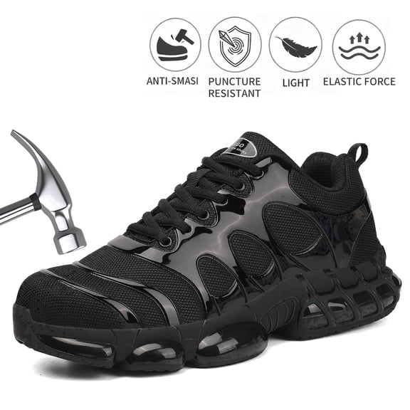 NIFOFISE Safety Shoes for Men Women Steel Toe Puncture Resistant for Work