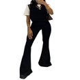 thumbnail image 4 of Pantalons Évasés pour Femmes, Taille Haute Décontractée, Skinny, Pattes d'Éléphant, 4 of 9
