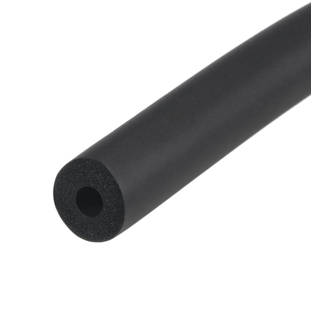 Tubo de espuma NBR Uxcell para soporte de agarre de manija aislamiento de tubería 6mm x 16mm negro