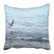 thumbnail image 1 of ABPHQTO Animal azul verano mar paisaje gaviota volando sobre el foco playa hermoso pájaro Camping costa funda de almohada 50x50 cm, 1 of 1