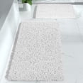 thumbnail image 1 of Set de alfombras de baño Yimobra Luxury Shaggy, extra gruesas, color blanco, 1 of 9