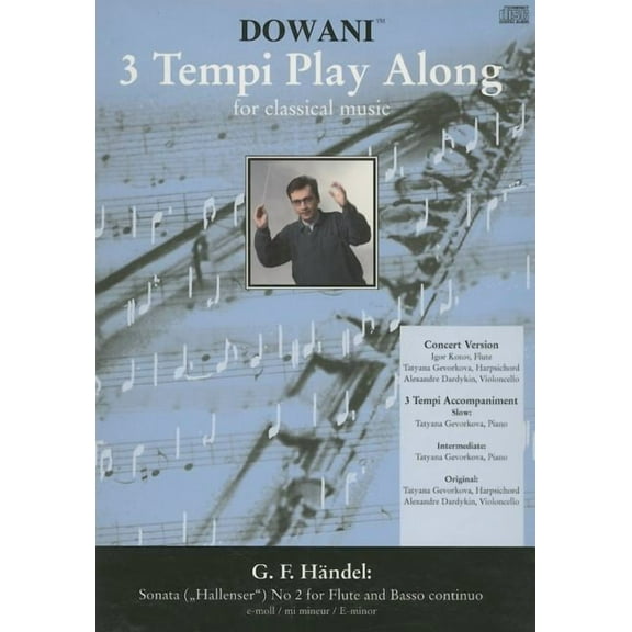 3 Tempi Play Along: Sonata (Hallenser) No. 2 for Flute and Basso Continuo in E Minor (Other)