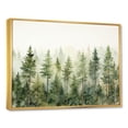 thumbnail image 2 of Designart "Whispering Pines Minimalist Vision" Landscape Trees Floater Framed Wall Art Prints, 2 of 5