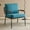 Blue-Green-Rubberwood Armrests, variant on Ktaxon Modern Accent Chair, Linen Fabric Single Sofa, Rubberwood Armrests, Metal Frame Ideal for Lounge Spaces Green