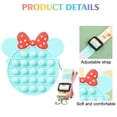 thumbnail image 3 of Bolso de hombro para niñas, encantadores bolsos de monedero, bolsos de burbujas, para niñas, niños, adultos, 3 of 5