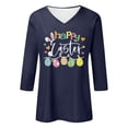 thumbnail image 3 of YUEHUA Easter Shirts for Women V Neck Happy Easter T Shirt Easter Bunny Shirt Cute Rabbit Graphic Tee Gift Spring Tees Tops, 3 of 3
