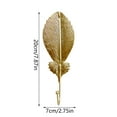 thumbnail image 2 of Pompotops Clearance Sales Creative Hook Hanging List Coat Hook Wall Hook Home Decoration Leaves, 2 of 2