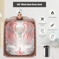 thumbnail image 4 of Costway Portable Steam Sauna w/ 9-gear Adjustable Temperature & Herbal Box Coffee, 4 of 9