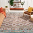 thumbnail image 2 of SAFAVIEH Aspen Priscilla Geometric Wool Area Rug, Pink/Gold, 8' x 10', 2 of 7