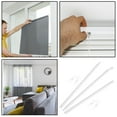 TUIBELYN Clear Vertical Blind Wand Rod Easy Pull for Cordless Blinds