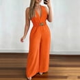thumbnail image 2 of Sentmoon Summer Jumpsuits Sleeveless Womens Rompers Solid Color Regular Fit Overalls for Women Loose Fit for Going Out and Party S-2XL, 2 of 6