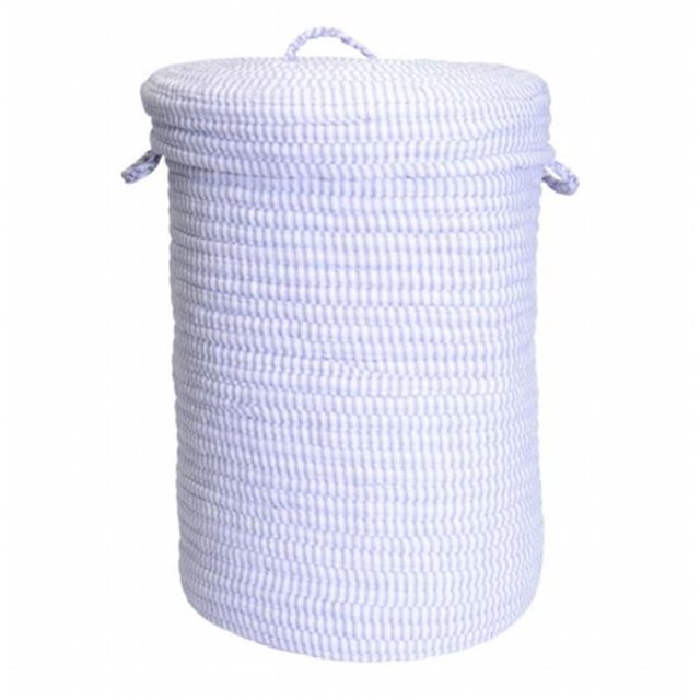 Solid Ticking Storage Amethyst 16''x24'' Hamper