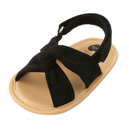 

Breathable Summer Baby Girls Sandals Solid Color Soft Sole Shoes