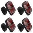 thumbnail image 2 of 4 Pcs Square Cabinet Handle Cupboard Knob Drawer Pulls Handle Plaid Burgundy Drawer Knobs with Screws Furniture Decoration, 2 of 7